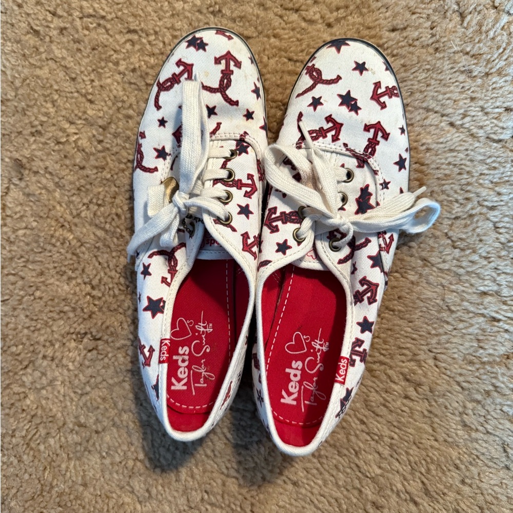 Keds Taylor swift White and Red Star Sneakers